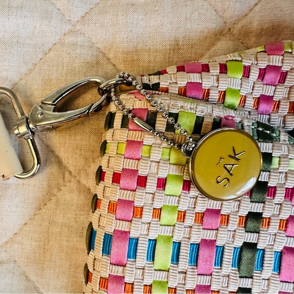 The SAK Pixie Spring Multi-color Woven Ribbon Handbag & Clutch Purse 🌸🪻🌼🌷 - Picture 5 of 6